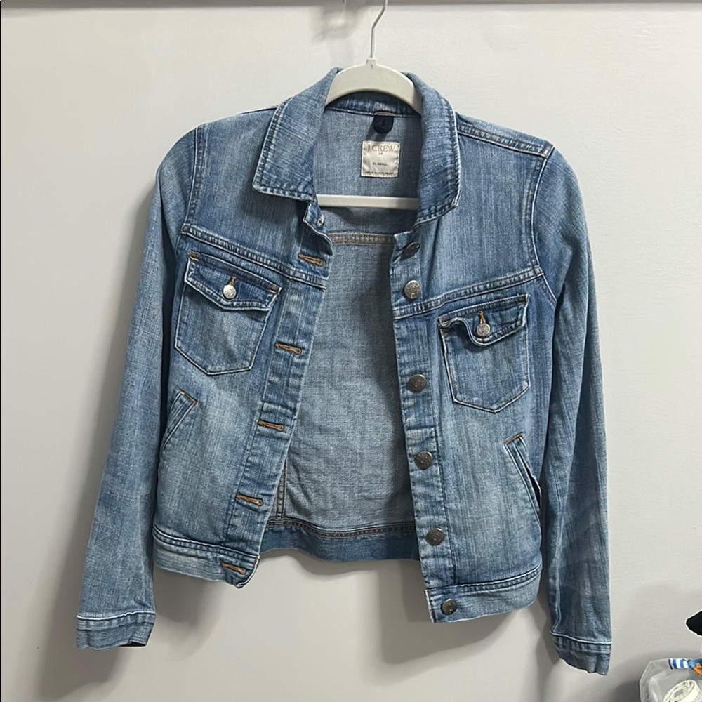 J. Crew Blue Denim Jean Jacket Classic Style